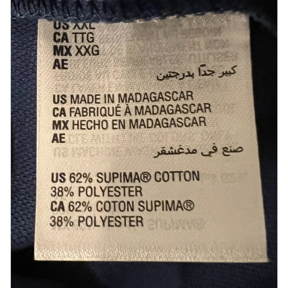 Alfani Polo Shirt Mens Size XXL Navy Blue Short Sleeve Polo Supima Cotton NWT